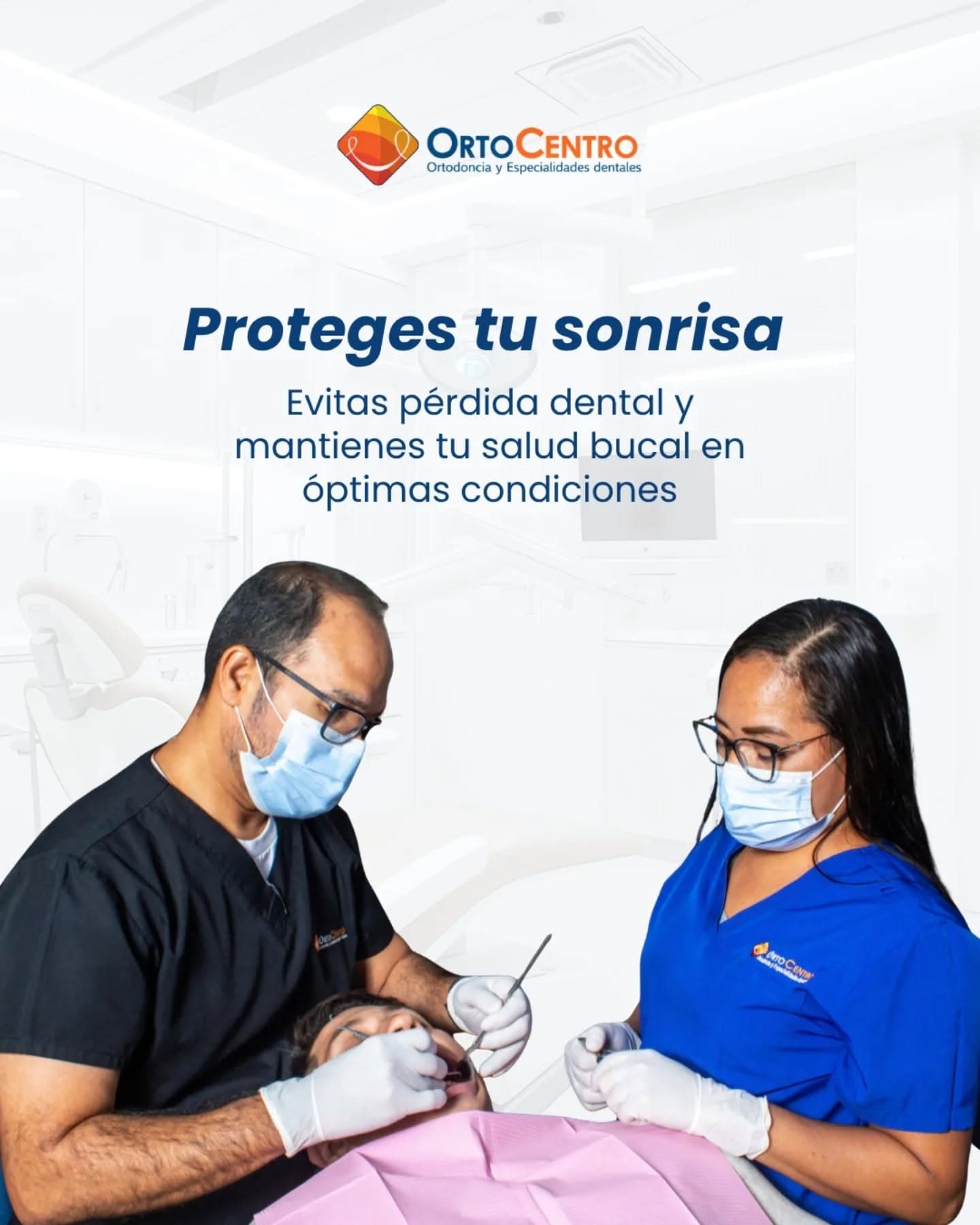 Equipo real de asistencia dental de OrtoCentro